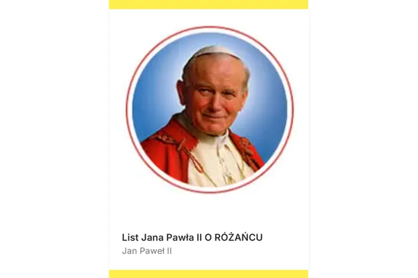 LIST APOSTOLSKI O RÓŻAŃCU